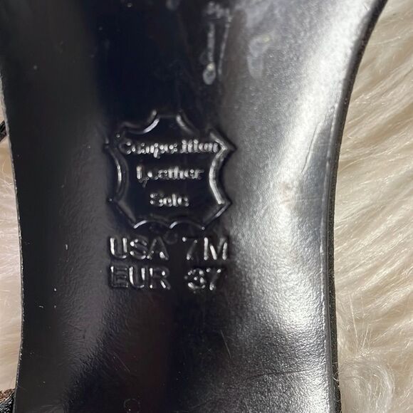 Nina The Touch, Ladies Rhinestone Open Toe Strappy Heels, Size 6M, Black - Picture 6 of 7